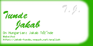 tunde jakab business card